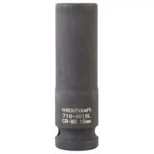 Головка WIEDERKRAFT торцевая ударная глубокая 1/2", 6 гр. 15 мм WDK-710-4015L