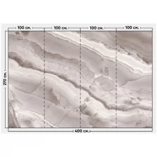 Фотообои / флизелиновые обои Мрамор 4 x 2,7 м