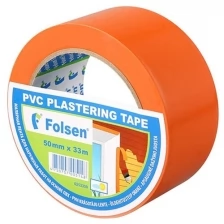 Folsen Cтроительная лента PVC оранжевая, 50мм x 33м 0253350 .